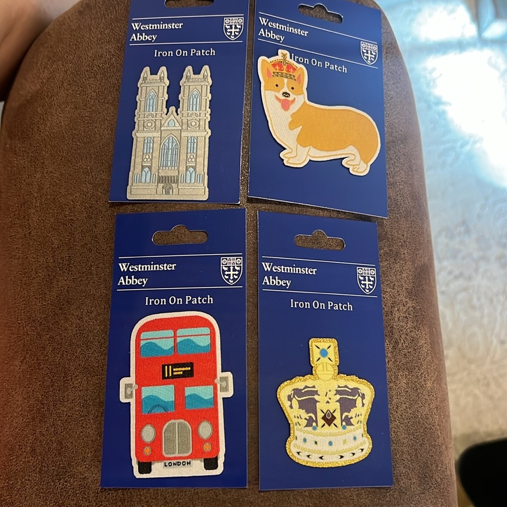 Westminster Abbey Iron On Patch Set